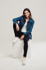 Black Jersey Knit Leggings - Image 2