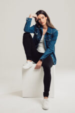 Black Jersey Knit Leggings - Image 3