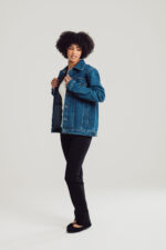 Black Bootleg Stretch Trousers - Image 3