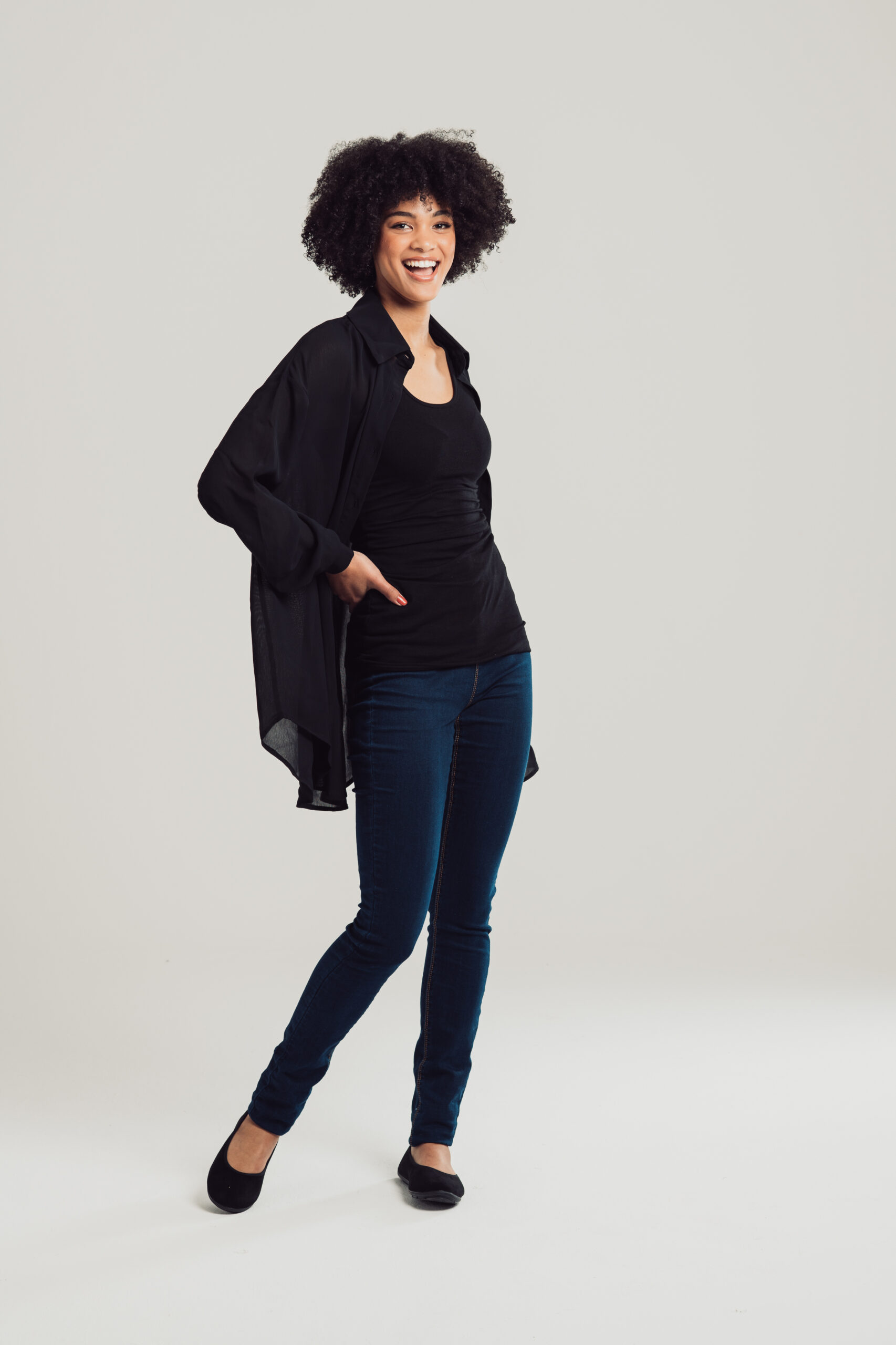 TNK_5272 Black Collared Shirt - Image 1