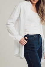Indigo Wide Flare Leg Jeans - Image 4