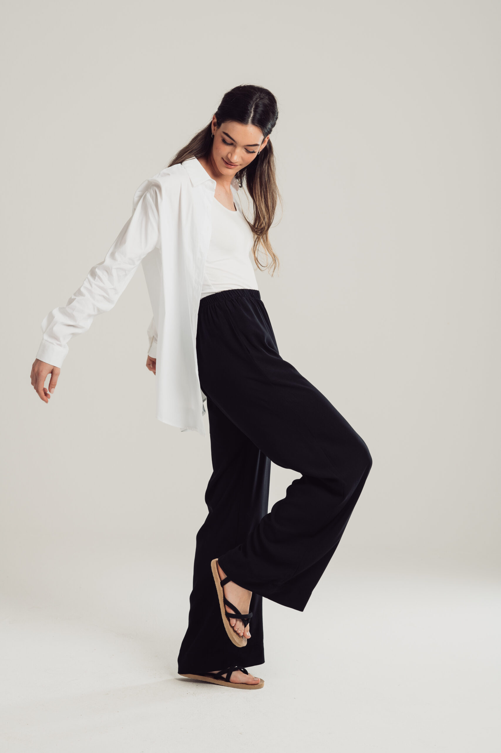 TNK_5998 Collared Cotton Shirt - Image 1