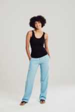Linen Blend Trousers - Image 5