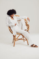 Linen Blend Trousers - Image 4