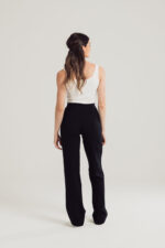 Black Cotton Yoga Trouser - Image 3