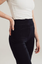 Black Cotton Yoga Trouser - Image 4
