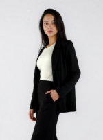 The Suit Collection - Roll Collar Blazer