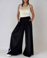 Tara Ultra Wide Leg - Linen Blend