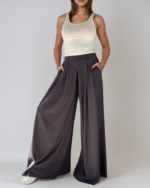 Tara Ultra Wide Leg - Linen Blend - Image 4