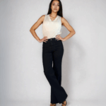 Dark Indigo Straight Wide-Leg Jeans