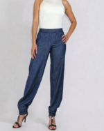 Mila Denim Cuffed Trousers - Image 8