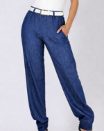 Mila Denim Cuffed Trousers - Image 9