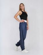 Mila Denim Cuffed Trousers - Image 5